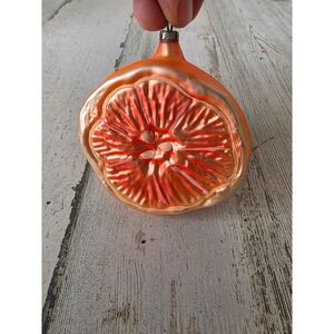 Vintage glass inge glas orange fruit‎ ornament Xmas sliced tree